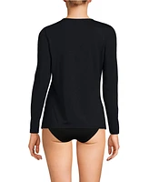 Lands' End Women's Long SunShade Upf 50 Sleeve Relaxed Rash Guard