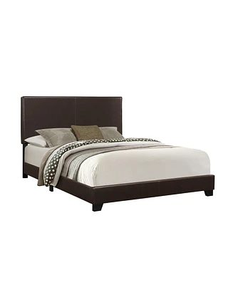 Upholstered Platform Bed Frame with Padded Headboard