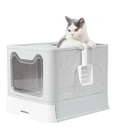Bingopaw Portable Foldable Cat Litter Box Pet Litter Boxes Toilet