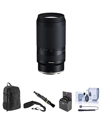 Tamron 70-300mm f/4.5-6.3 Di Iii Rxd Lens for Nikon Z Bundle with Backpack, 67mm Filter Kit, Camera Strap, Lens Cleaner, Cleaning Kit, Universal Lens
