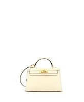 Pre-Owned Hermes Kelly 20 Handbag Light Epsom with Gold Hardware