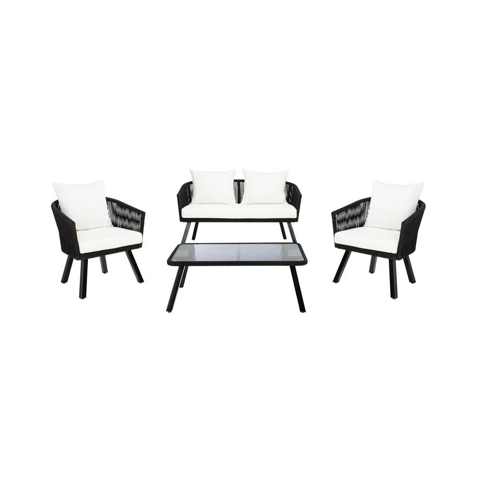 Belmi 4PC Rope Living Set