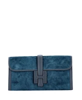 Pre-Owned Hermes 29 Jige Elan Clutch Doblis Suede