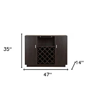 47" Espresso Server with Two Doors