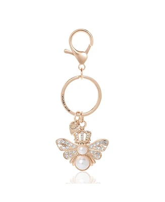 Juicy Couture Regal Bee Pearl Charm Keychain