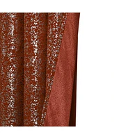 Kate Aurora 2 Piece Grommet Top Moroccan Sparkly Spice Light Reducing Window Curtain Panels