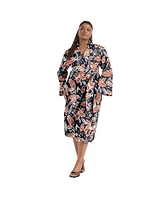 June + Vie Plus Midi Wrap Dress