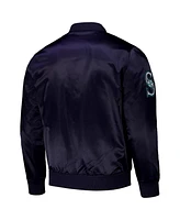Pro Standard Men's Navy Seattle Mariners Wordmark Satin Full-Snap Jacket