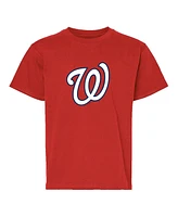 Soft As A Grape Big Boys and Girls 2-Pack Red/Gray Washington Nationals T-Shirt Set