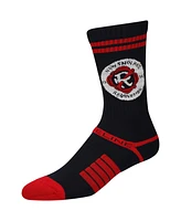 Strideline Men's New England Revolution Premium 3-Pack Knit Crew Socks Set