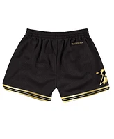 Mitchell & Ness Women's Black Philadelphia 76ers Hardwood Classics Golden Jump Shot Shorts