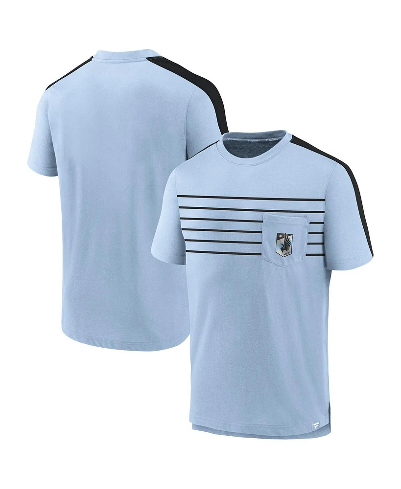 Fanatics Men's Light Blue Minnesota United Fc Pocket T-Shirt