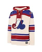 '47 Brand Men's Cream Montreal Expos Cooperstown Collection Superior Lacer Pullover Hoodie