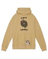 Mitchell & Ness Men's Khaki Portland Trail Blazers Hardwood Classics Pullover Hoodie