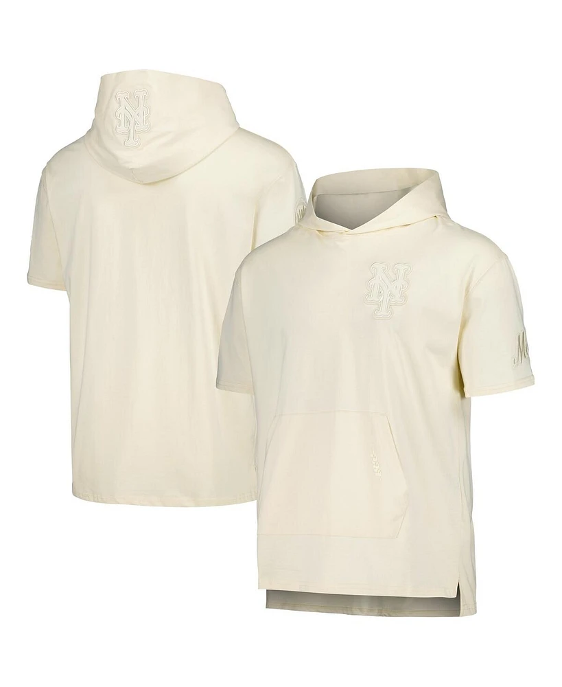 Pro Standard Men's Cream New York Mets Neutral Hoodie T-Shirt