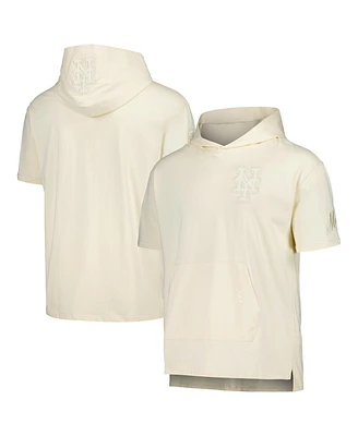 Pro Standard Men's Cream New York Mets Neutral Hoodie T-Shirt