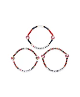 Foco Cleveland Guardians 3-Pack Friendship Bracelet