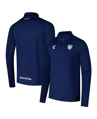 Charly Men's Blue C.f. Pachuca 2024/25 Quarter-Zip Pullover Sweatshirt