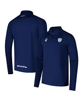 Charly Men's Blue C.f. Pachuca 2024/25 Quarter-Zip Pullover Sweatshirt