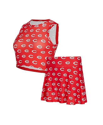 Concepts Sport Women's Red Cincinnati Reds Knit Tank Top and Skort Set