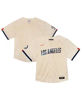 Nike Baby Boys and Girls Cream Los Angeles Dodgers 2024 City Connect Limited Jersey