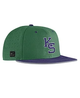 Nike Men's Green Kansas State Wildcats 2025 On-Field True Performance Baseball Fitted Hat