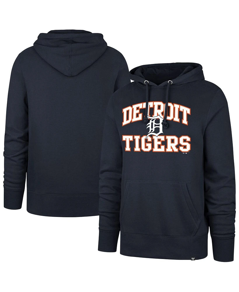 '47 Brand Men's Navy Detroit Tigers Velocity Headline Pullover Hoodie