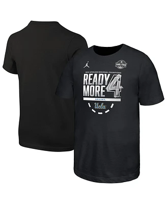 Jordan Big Boys and Girls Black Ucla Bruins 2025 Ncaa Women's Basketball Tournament March Madness Final Four Locker Room T-Shirt