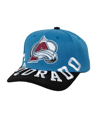 Mitchell & Ness Men's Blue/Black Colorado Avalanche Underarch Two-Tone Pro Crown Snapback Hat