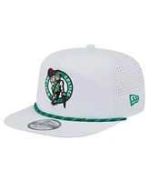 New Era Men's White Boston Celtics Performance Rope Golfer Adjustable Hat