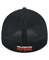 New Era Men's Black Philadelphia Flyers Active Subtle Camo 39THIRTY Flex Hat