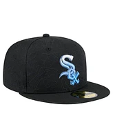 New Era Men's Black Chicago White Sox Tonal Koi 59FIFTY Fitted Hat