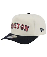 New Era Men's White Boston Red Sox Team Scribble Golfer Adjustable Hat