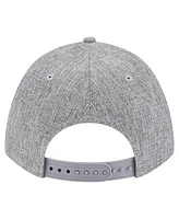 New Era Men's Gray Philadelphia Phillies Cotton Weave M-Crown A-Frame 9FORTY Adjustable Hat