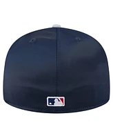 New Era Men's Navy/Gray York Yankees Satin 59FIFTY Fitted Hat