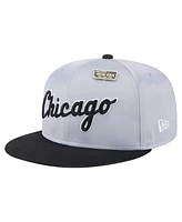 New Era Men's Gray/Black Chicago White Sox Satin 59FIFTY Fitted Hat