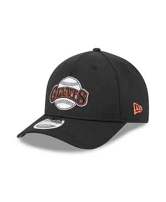 New Era Men's /Black San Francisco Giants 2025 Batting Practice 9FORTY M-Crown Adjustable Hat
