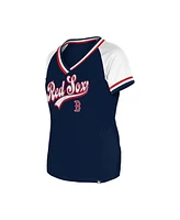 New Era Women's Navy Boston Red Sox Gameday Raglan V-neck T-Shirt