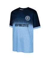 Outerstuff Big Boys and Girls Navy/Light Blue New York City Fc Stalwart Defender T-Shirt