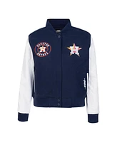 Pro Standard Women's Navy Houston Astros Game Day Classics Wool Varsity Jacket