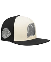 Pro Standard Men's Cream/Black New Jersey Devils French Terry Snapback Hat