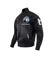 Pro Standard Men's Black Minnesota Timberwolves 2024/25 City Edition Chenille Satin Full-Snap Jacket