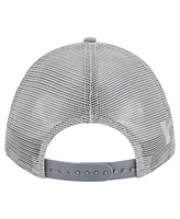 New Era Men's Gray San Francisco 49ers Domain 9FORTY A-Frame Trucker Adjustable Hat