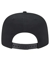 New Era Men's Black Chicago Bulls Team Text Golfer Snapback Hat