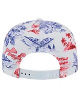 New Era Men's White Philadelphia Phillies Printed Island Golfer Snapback Hat