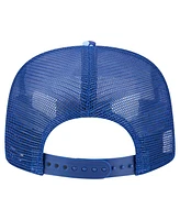 New Era Men's Royal Chicago Cubs Adventure Pattern Golfer Trucker Snapback Hat