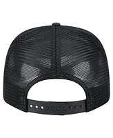 New Era Men's Black Washington Nationals Adventure Drinks Pattern 9SEVENTY Stretch-Snap Hat