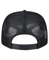 New Era Men's Black Texas Rangers Adventure Drinks Pattern 9SEVENTY Stretch-Snap Hat