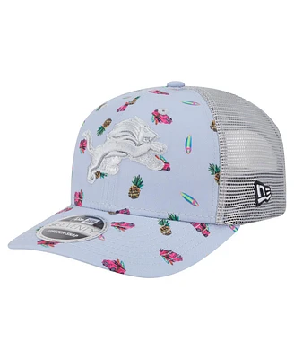 New Era Men's Light Blue Detroit Lions Adventure Surfboard 9SEVENTY Adjustable Hat