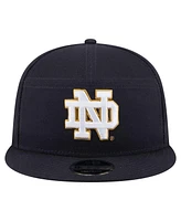 New Era Men's Navy Notre Dame Fighting Irish Adventure Canvas Split Panel 9FIFTY Snapback Hat